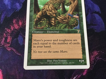 Maro - Seventh Edition Excellent Magic MTG (back)