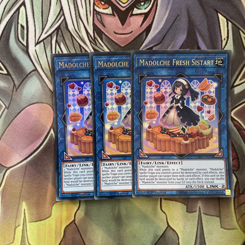 GFTP-EN104 x3 Madolche Fresh Sistart Ultra Rare Excellent Condition Yugioh