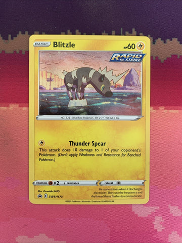 Pokemon Card Blitzle SWSH173 Black Star Promo NM
