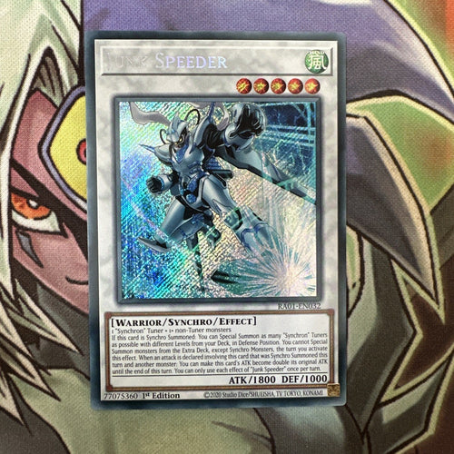 RA01-EN032 Junk Speeder Secret Rare 1st Edition NM Yugioh Card