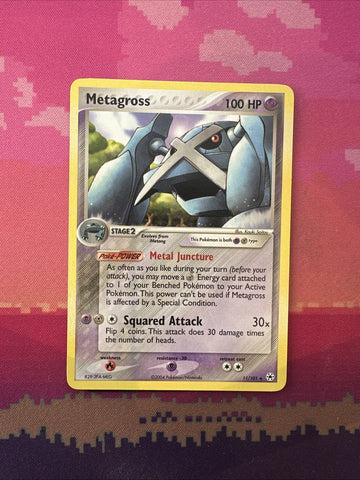 Pokemon Card Metagross Ex Hidden Legends Rare Non Holo 11/101 Near Mint