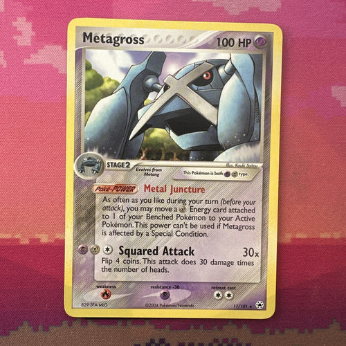 Pokemon Card Metagross Ex Hidden Legends Rare Non Holo 11/101 Near Mint