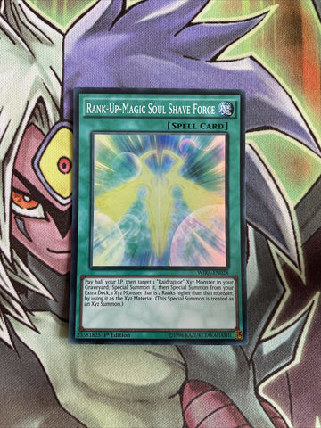 WIRA-EN028 Rank-Up-Magic Soul Shave Force Super Rare 1st Edition NM Yugioh Card