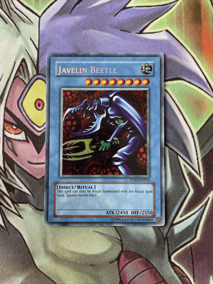 PP01-EN013 Javelin Beetle Secret Rare Misprint UNL Edition NM Yugioh Card