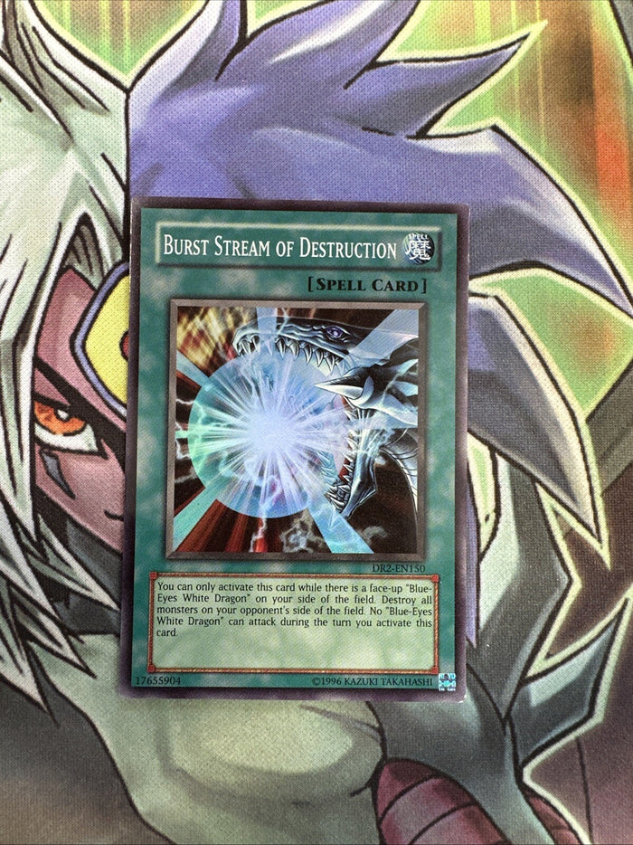 DR2-EN150 Burst Stream Of Destruction Super Rare Unl Edition NM Yugioh Card