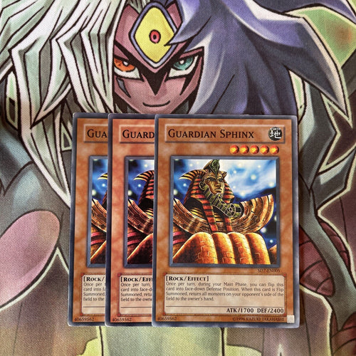SD7-EN005 x3 Guardian Sphinx Common Excellent Condition Yugioh