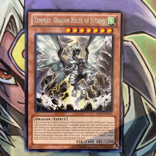 LTGY-EN041 Tempest, Dragon Ruler Of Storms Rare Unlimited Edition NM Yugioh Card