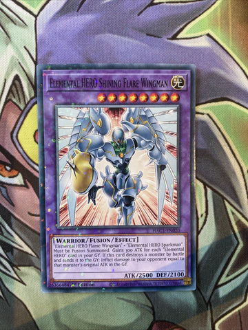 HAC1-EN020 Elemental Hero Shining Flare Wingman Duel Terminal 1st Ed NM Yugioh