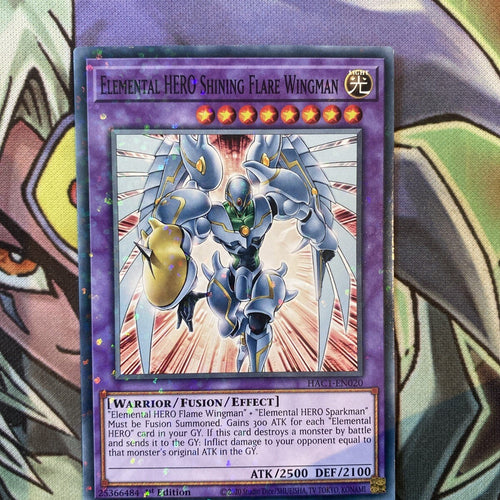 HAC1-EN020 Elemental Hero Shining Flare Wingman Duel Terminal 1st Ed NM Yugioh