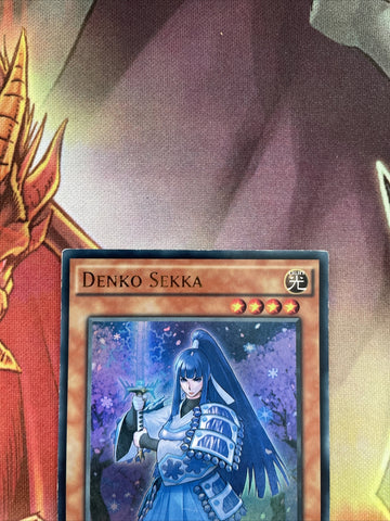 NECH-EN041 YuGiOh Denko Sekka Ultra Rare UNL Edition LP (back)