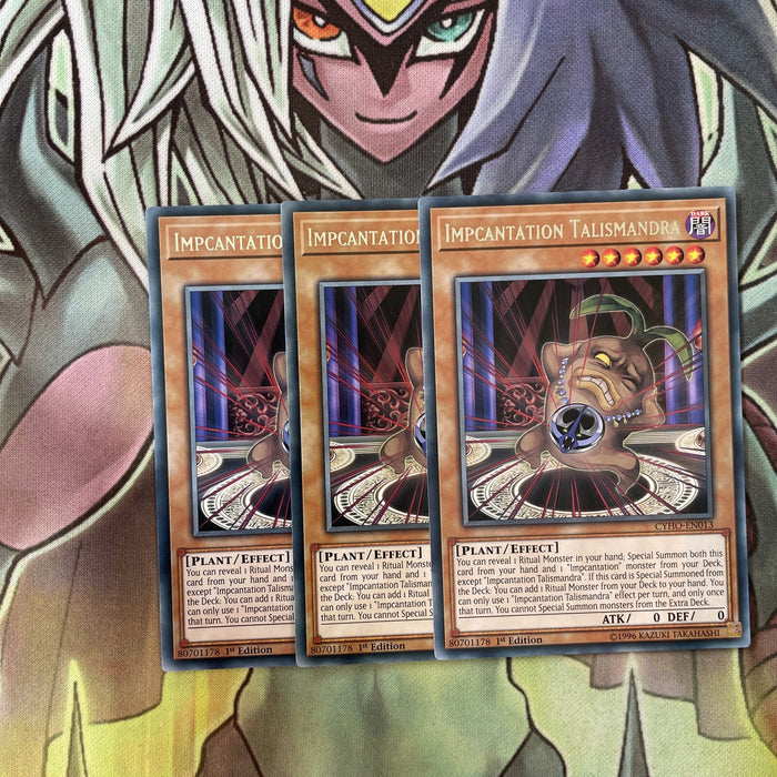 CYHO-EN013 x3 Impcantation Talismandra Rare Excellent Condition Yugioh