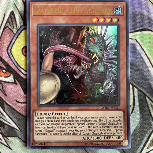 CYHO-EN084 Danger! Chupacabra Unlimited Edition NM Yugioh Card