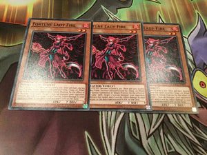 OP11-en015 Fortune Lady Fire x 3 Playset Yugioh