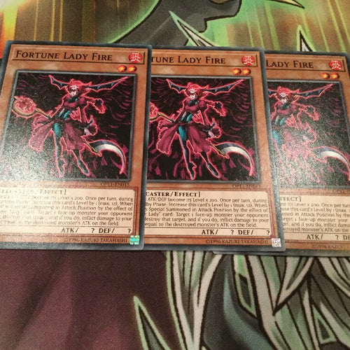 OP11-en015 Fortune Lady Fire x 3 Playset Yugioh