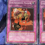 LOD-012 x3 Life Absorbing Machine Common - Unlimited Edition Yugioh