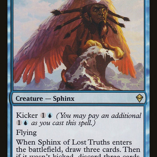 Sphinx Of Lost Truths - Zendikar Excellent Magic MTG