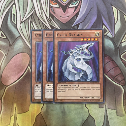 BP02-EN039 x3 Cyber Dragon Common Excellent Condition Yugioh