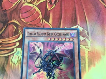 CORE-IT020 Yugioh 1st Edition Near Mint Red-Eyes Black Flare Dragon ITALIAN (back)