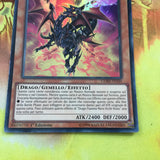 CORE-IT020 Yugioh 1st Edition Near Mint Red-Eyes Black Flare Dragon ITALIAN