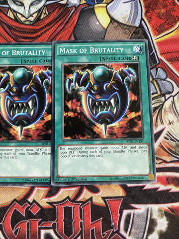 BP03-EN137 x3 Mask Of Brutality Yugioh Playset (back)