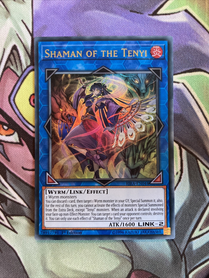 RIRA-EN044 Shaman Of The Tenyi Ultra Rare 1st Edition NM Yugioh Card