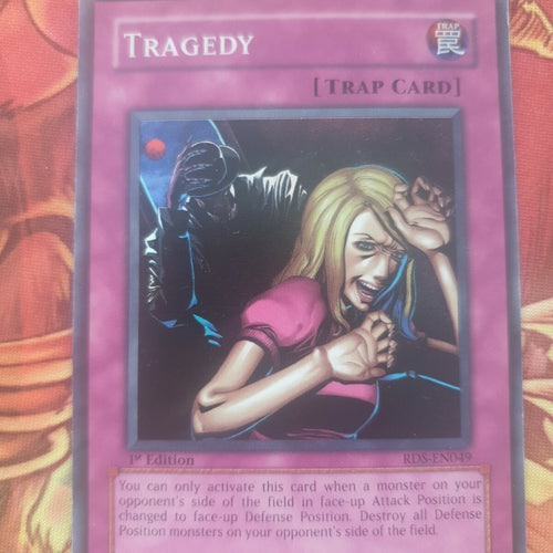 RDS-EN049 Tragedy Super Rare 1st Edition Near Mint Yugioh Card