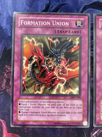 MFC-049 x3 Formation Union Common Unlimited Edition Yugioh (back)