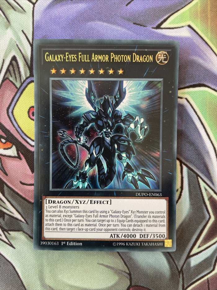 DUPO-EN063 Galaxy-Eyes Full Armor Photon Dragon 1st Edition NM Yugioh Card