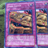 DB2-EN244 x3 Dark Coffin Common Yugioh Cards Mint 1st Edition New