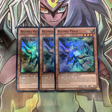 LVAL-EN083 x3 Bujingi Pavo Super Rare Excellent Condition Yugioh