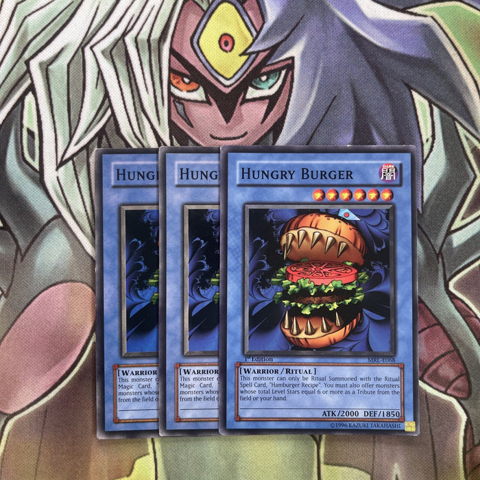 MRL-E068 x3 Hungry Burger Common Excellent Conditon Yugioh