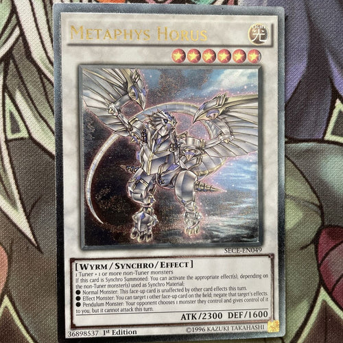 SECE-EN049 Metaphys Horus Ultimate Rare 1st Edition NM Yugioh Card