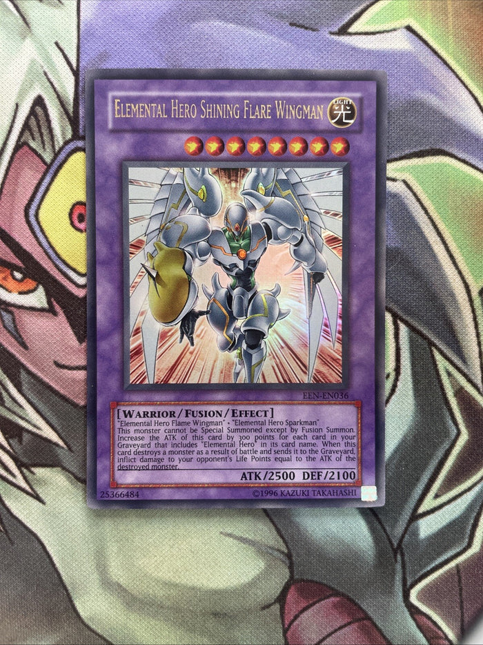 EEN-EN036 Elemental Hero Shining Flare Wingman Ultra Unl Edition NM Yugioh Card