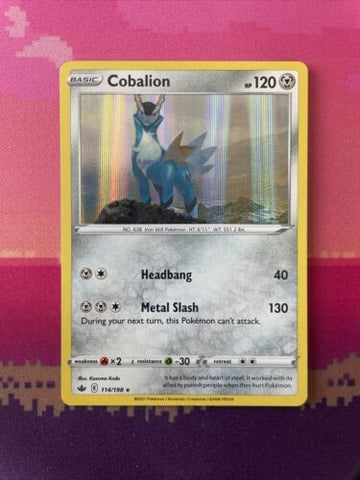 Pokemon Card Cobalion Chilling Reign Holo Rare 114/198 NM