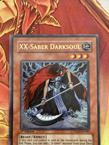 TSHD-EN081 XX-Saber Darksoul 1st Edition Ultra Rare Near Mint Yugioh (back)