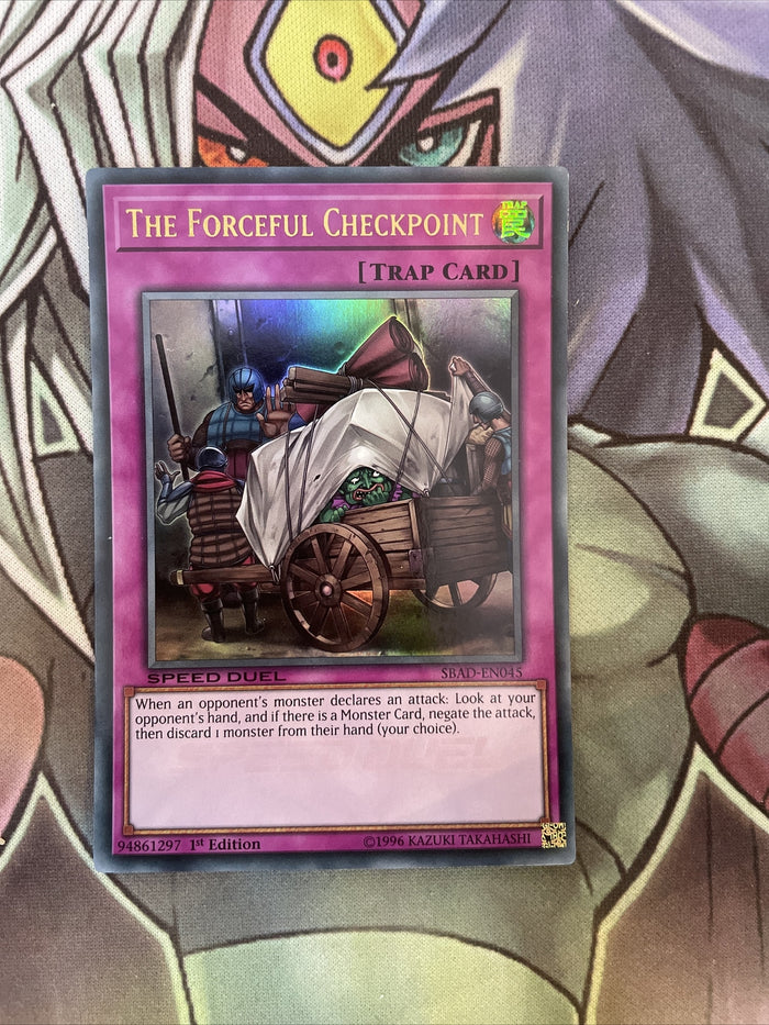 SBAD-EN045 The Forceful Checkpoint Ultra Rare 1st Edition NM Yugioh