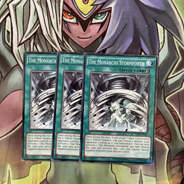 AP06-EN025 x3 The Monarchs Stormforth Common Excellent Condition Yugioh