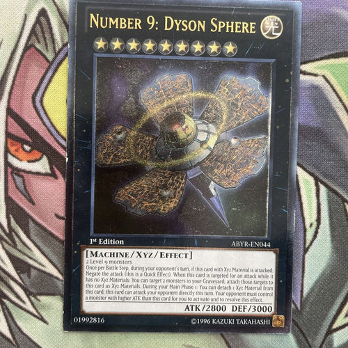 ABYR-EN044 Number 9: Dyson Sphere Ultimate Rare 1st Edition NM Yugioh Card