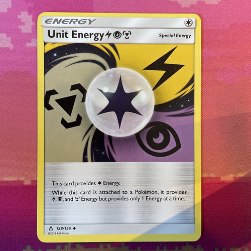 Pokemon Card Unit Energy Ultra Prism Uncommon 138/156 Near Mint