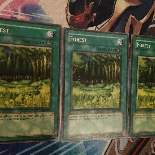 LOB-E036 / LOB-EN046 Yugioh 3x Forest (Mixed)!