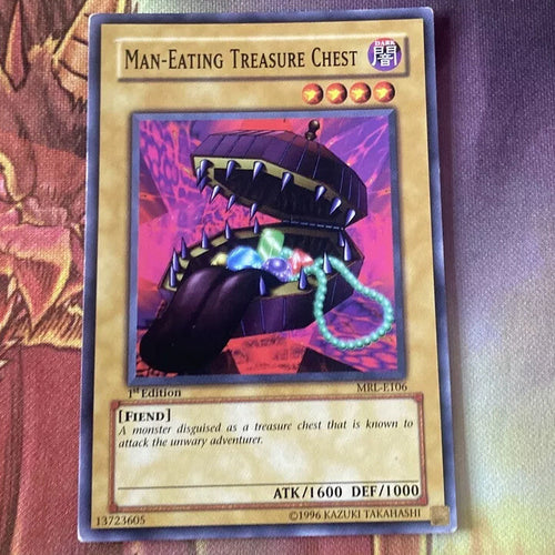 MRL-E106 Man-Eating Treasure Chest 1st edition Yugioh