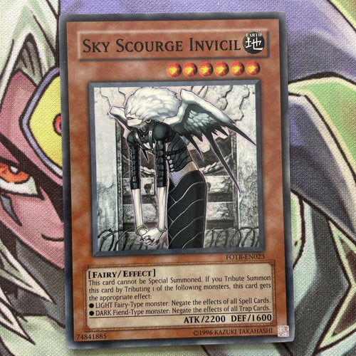 FOTB-EN023 Sky Scourge Invicil Super Rare Unlim Edition NM Yugioh Card