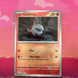 Pokemon Card Larvesta MISPRINT HOLO + REVERSE In ONE Obsidian Flames Near Mint