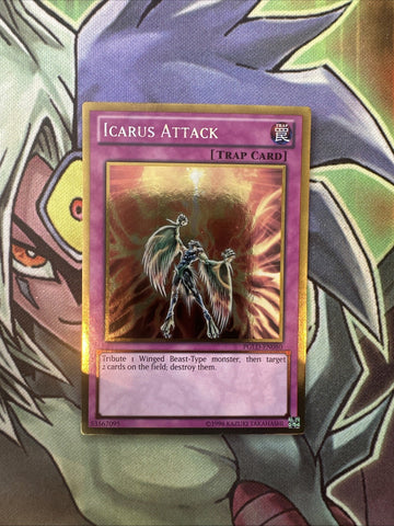 PGLD-EN080 Icarus Attack Gold Rare Unlimited Edition NM Yugioh Card