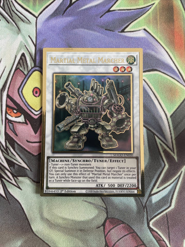 MAGO-EN030 Martial Metal Marcher Premium Gold 1st Edition NM Yugioh Card