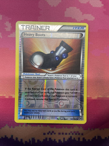 Pokemon Card Heavy Boots Breakthrough Reverse Holo 141/162 Near Mint