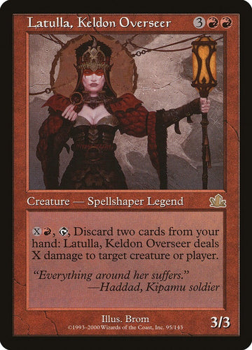 Latulla, Keldon Overseer - Prophecy Excellent Magic MTG