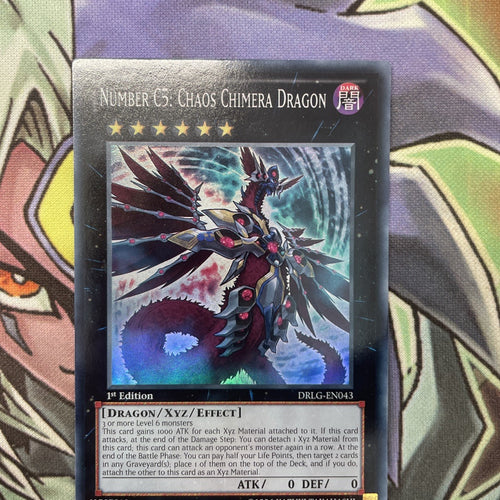 DRLG-EN043 Number C5: Chaos Chimera Dragonn Super 1st Edition NM Yugioh Card