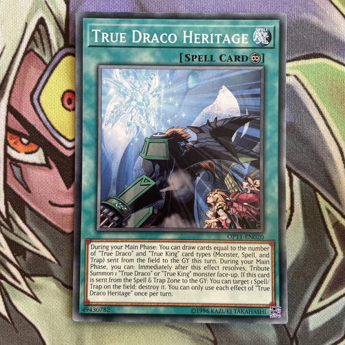 OP11-EN020 True Draco Heritage Common UNL Edition NM Yugioh Card