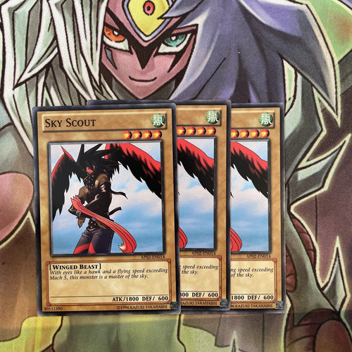 AP02-EN014 x3 Sky Scout Common Excellent Condition Yugioh